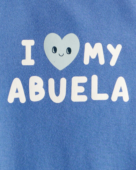Baby Boy Abuela Long-Sleeve Graphic Bodysuit - Blue