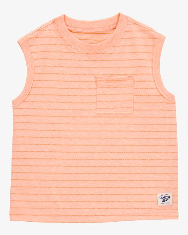 Product image 1 of Baby Striped Textured Tank - Orange