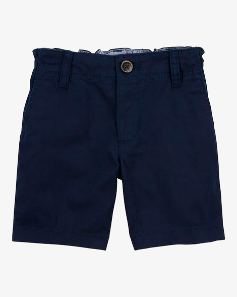 Baby Boy Stretch Chino Shorts - Navy