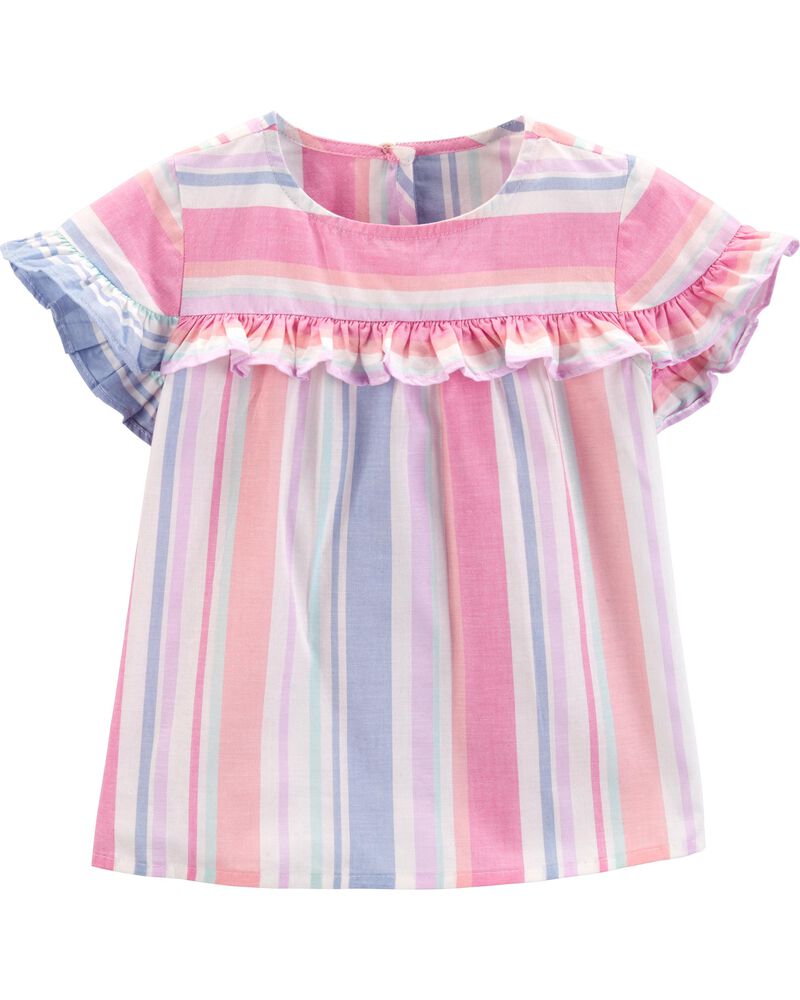 Striped Ruffle Top Carters Com