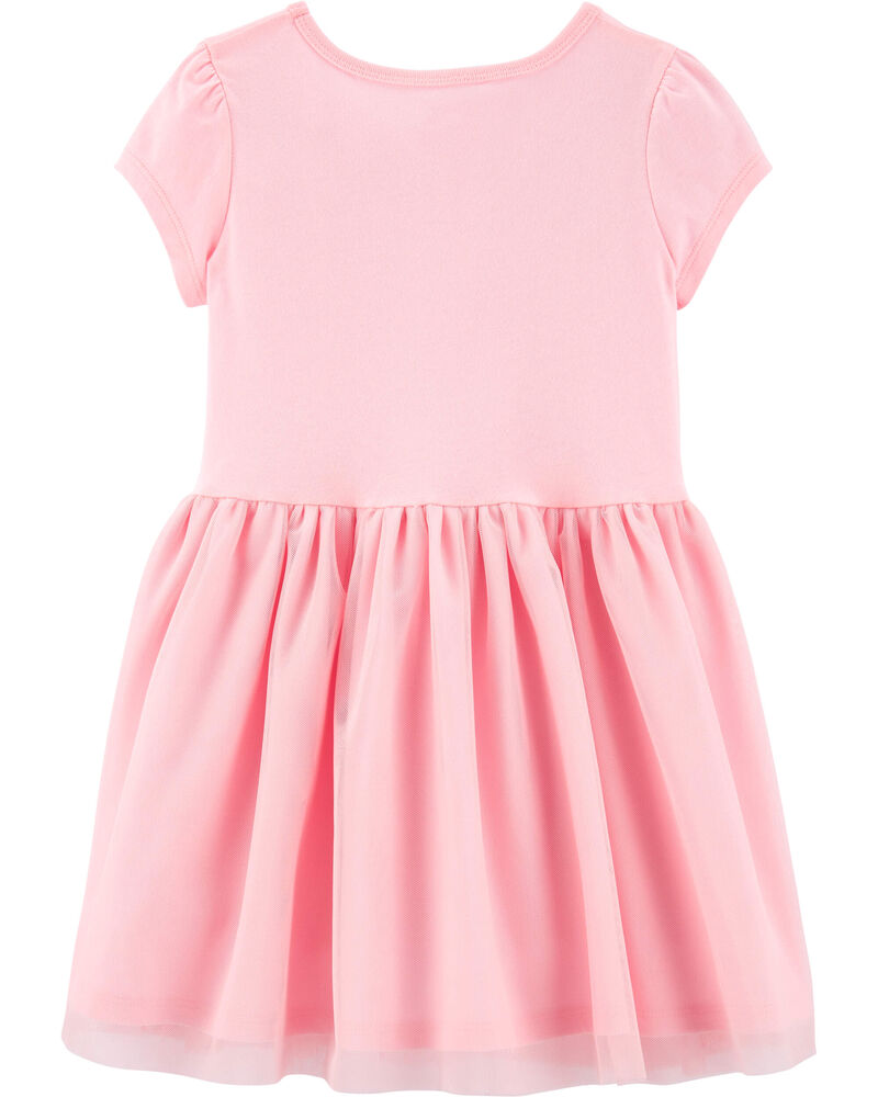 Pink Toddler Tutu Jersey Dress