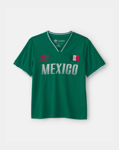 kids umbro mexico soccer jersey - green