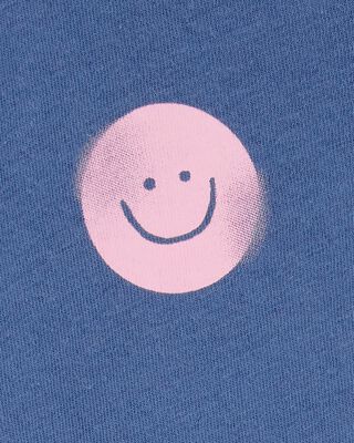 Product image 2 of Toddler Smiley-Print Short-Sleeve Graphic Tee - Navy