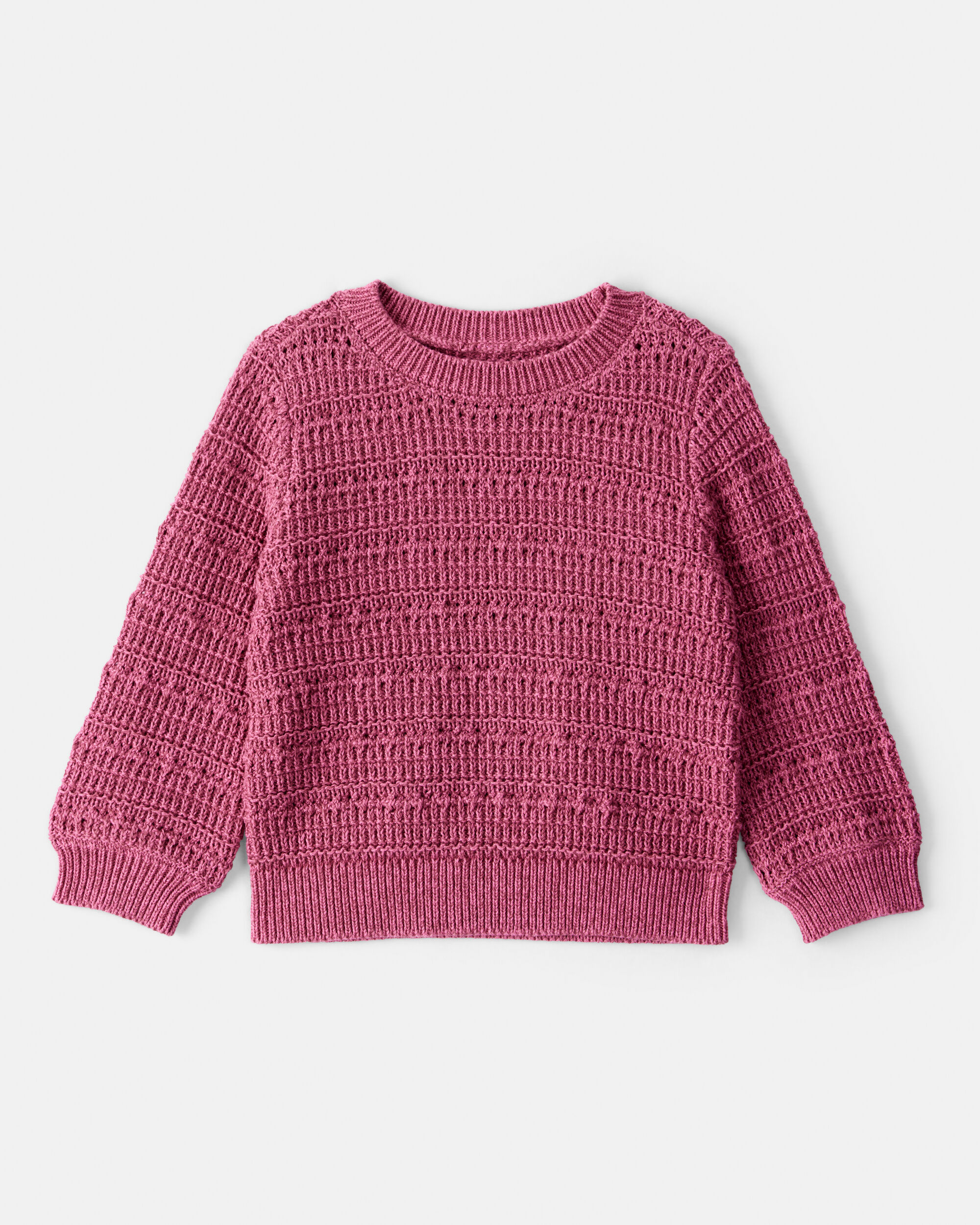 Baby Girl Long-Sleeve Sweater - Pink