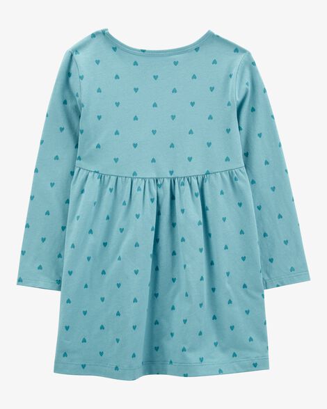  Product image 2 of Toddler Heart Long-Sleeve Jersey Dress