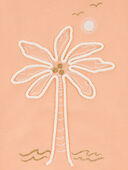 Coral - Toddler Palm Tree Knit Tee, Selected