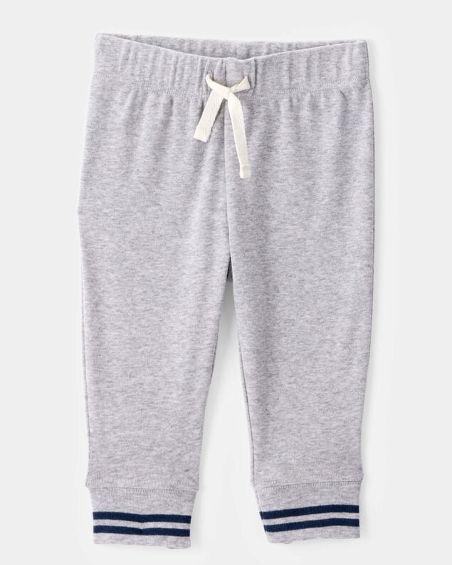 Product image 2 of Baby 2-Piece Game Day Long-Sleeve Bodysuit Pant Set - Grey
