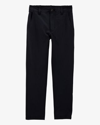 Product image 1 of Kid Poplin Pull-On Uniform Pants - Black
