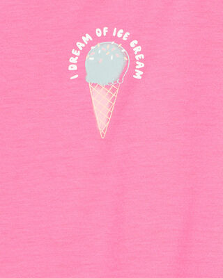 Product image 2 of Kid 2-Pack Ice Cream Floral Nightgowns - Pink