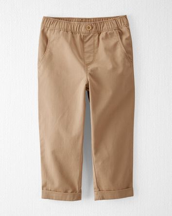 Toddler Organic Cotton Twill Pants in Khaki