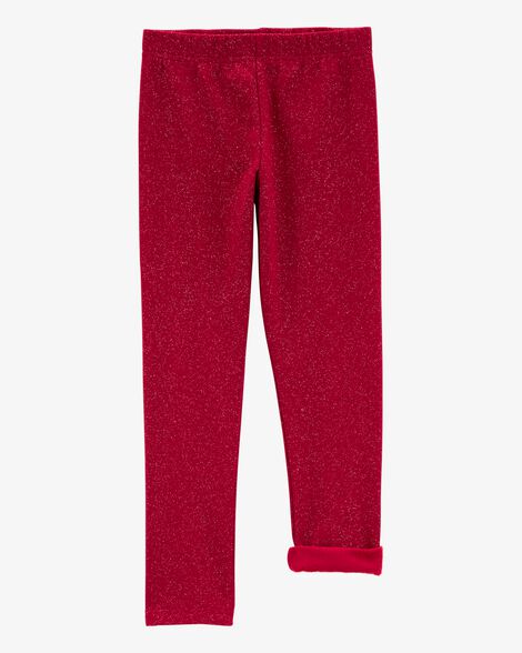 Product image 2 of Kid Glitter Cozy Fleece Leggings