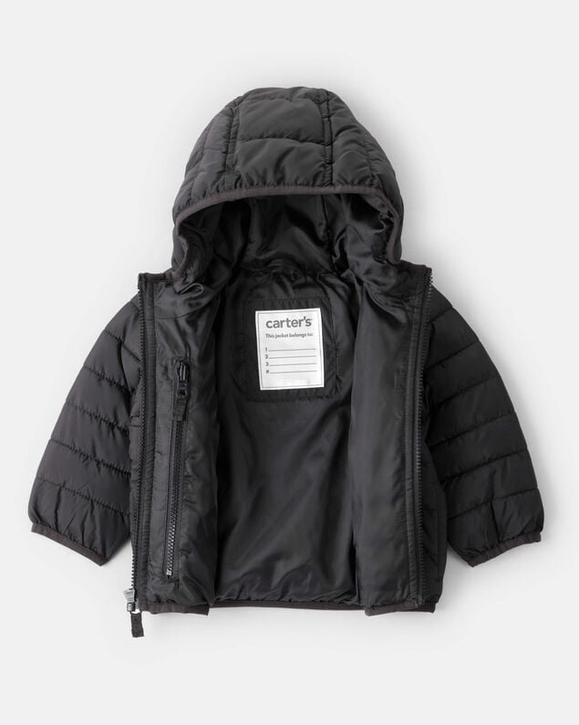 Product image 2 of Baby Hooded Puffer Jacket - Black