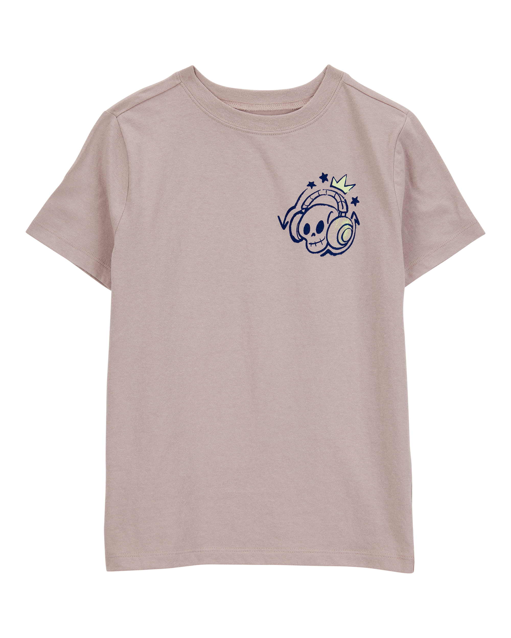 Kid Skull Short-Sleeve Graphic Tee - Brown