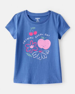 Product image 1 of Toddler Girl Growing Every Day Short-Sleeve Graphic Tee - Blue