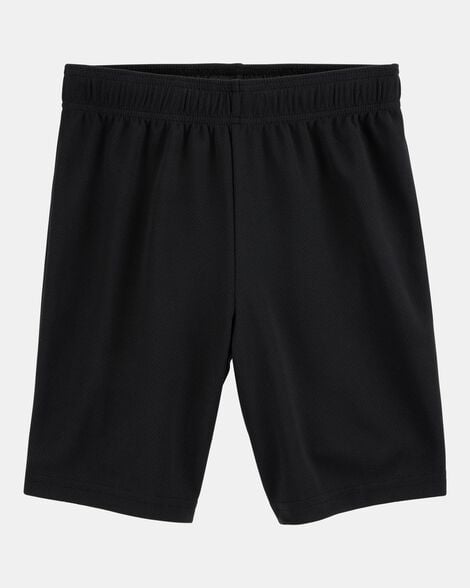 boys active mesh shorts - black
