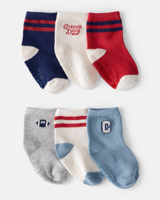 Product image 1 of Baby Boy 6-Pack Ankle Socks