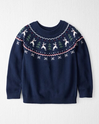 Product image 1 of Kid Fair Isle Organic Cotton Sweater
