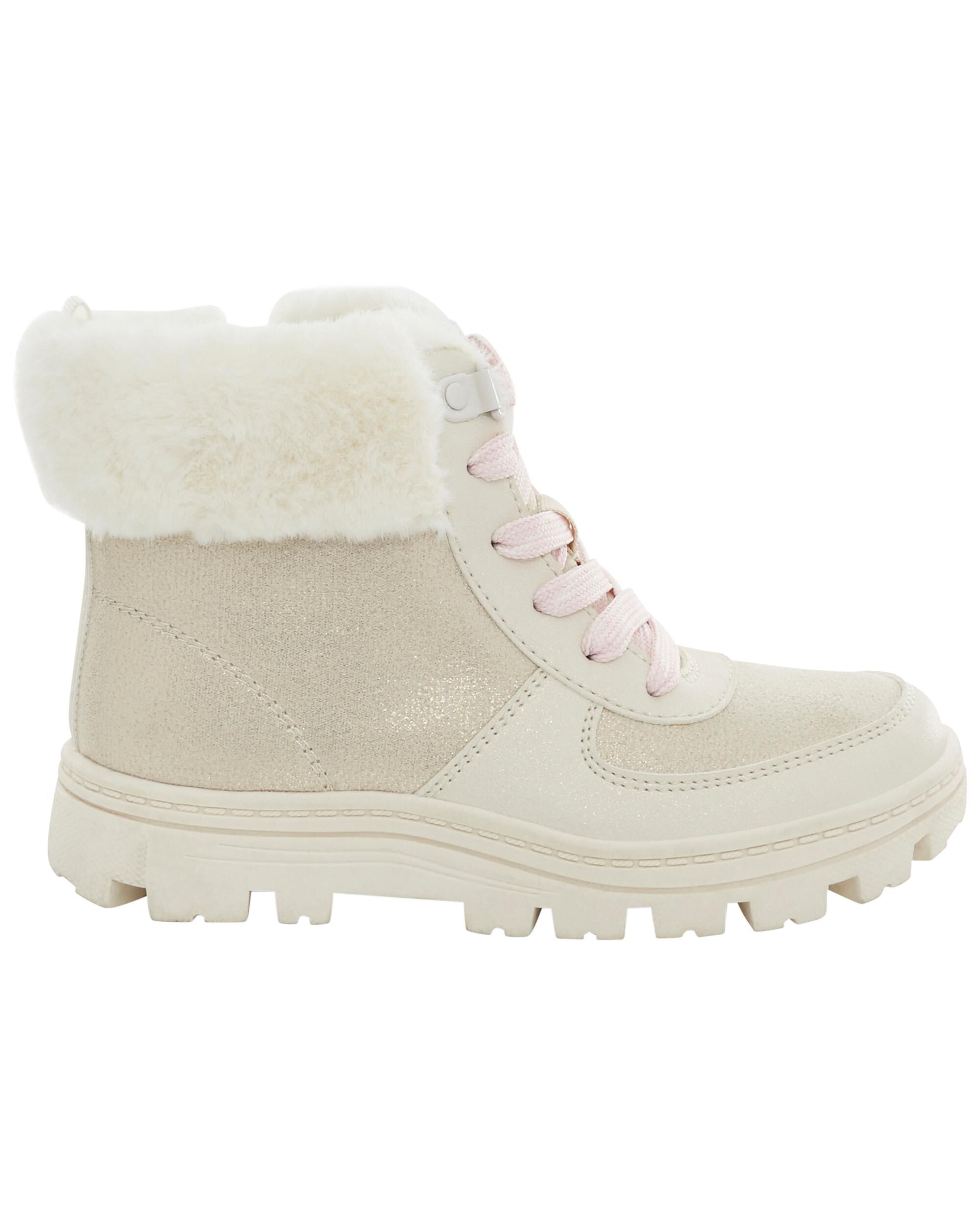 Womens faux fur hiking boots on sale