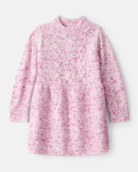 Toddler Girl Sweater Dress - Pink