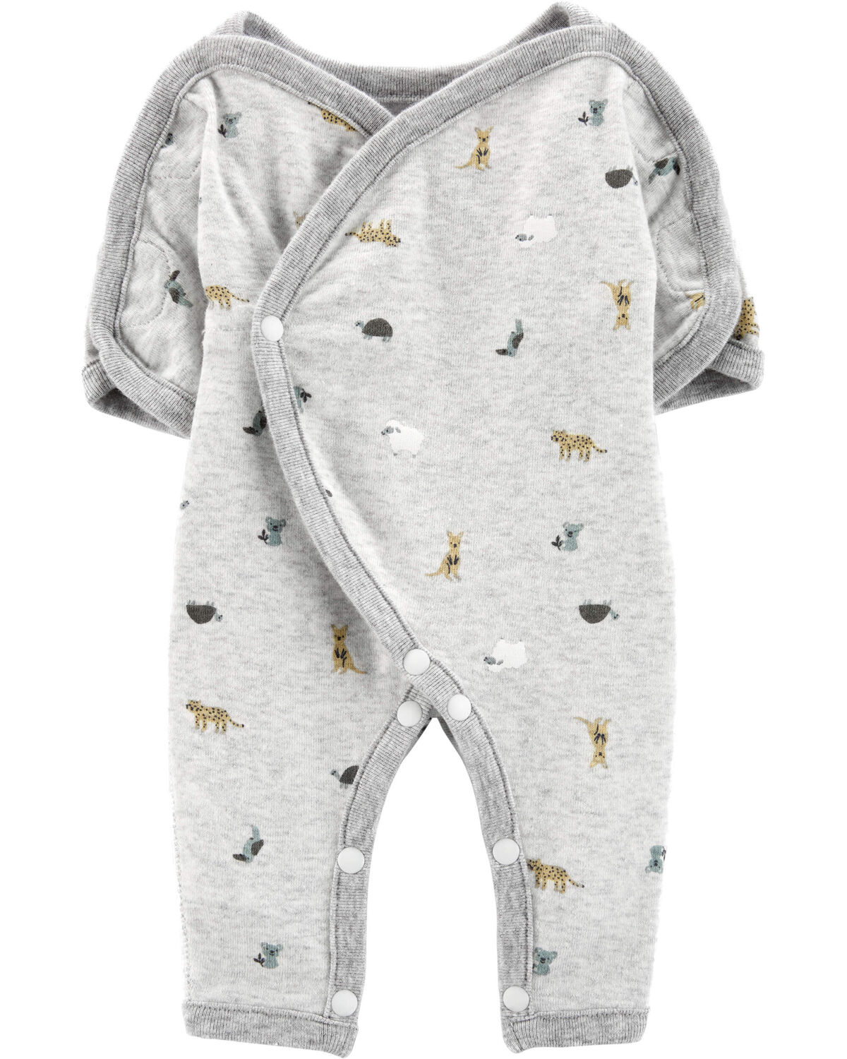 Multi Baby Preemie Animal Cotton Sleep & Play Pajamas