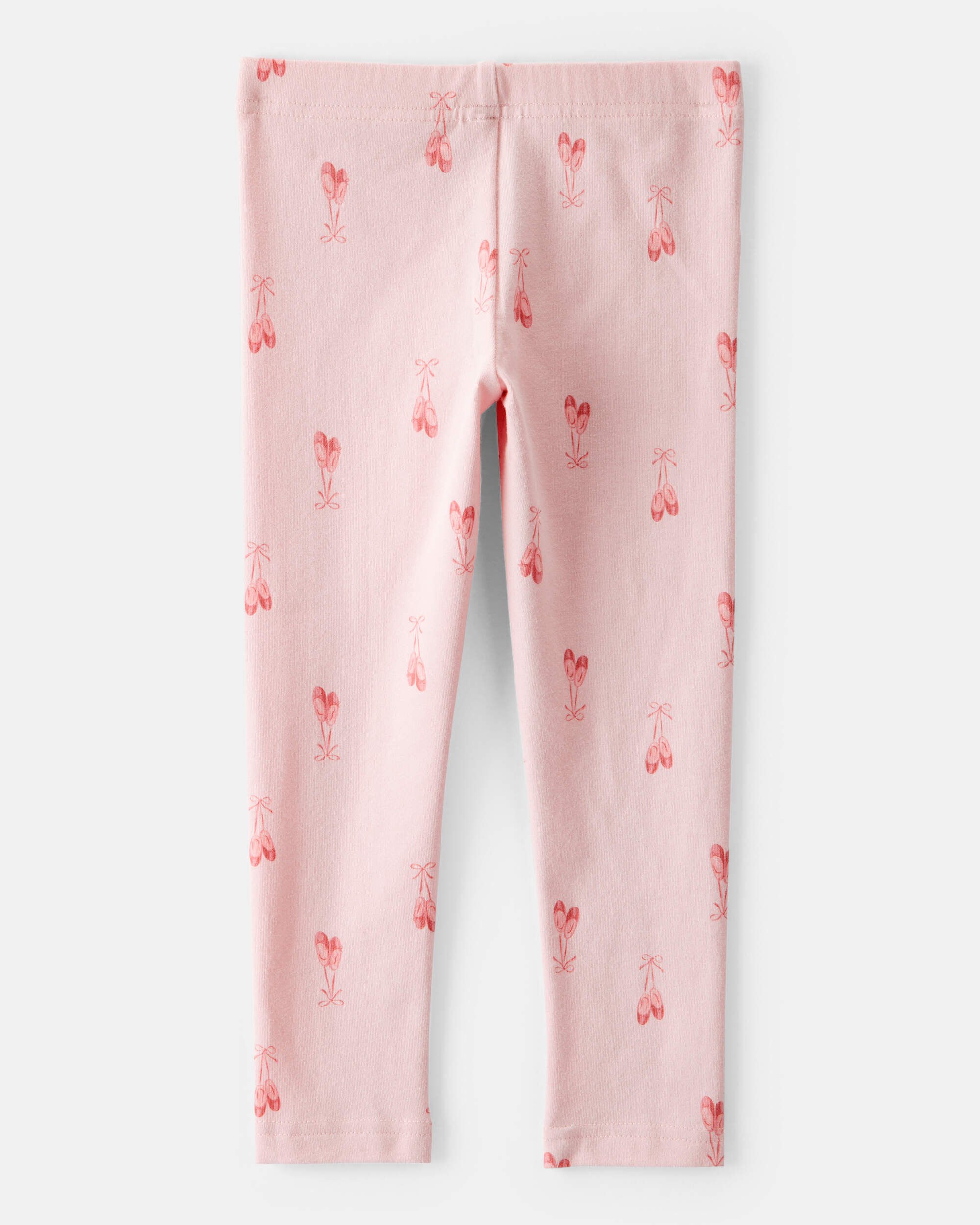 Toddler Girl 3-Piece Ballerina Print Outfit & Dress Set - Pink