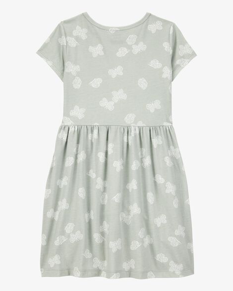  Product image 2 of Kid Floral Short-Sleeve Dress - Green
