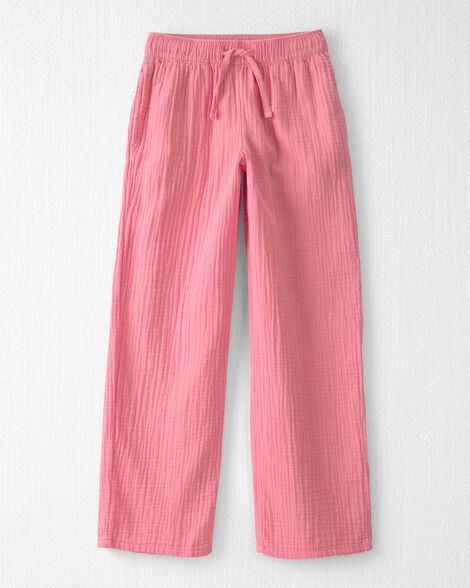 Girls Organic Cotton Gauze Pants