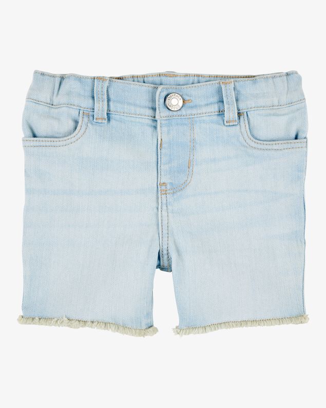 Product image 1 of Toddler Frayed Hem Iconic Denim Short - Splash Wash