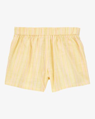 Product image 2 of Kid Striped Linen Look-Alike Sun Short - Yellow
