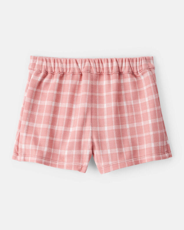 Product image 2 of Baby Girl Plaid Print Knit Skort - Pink