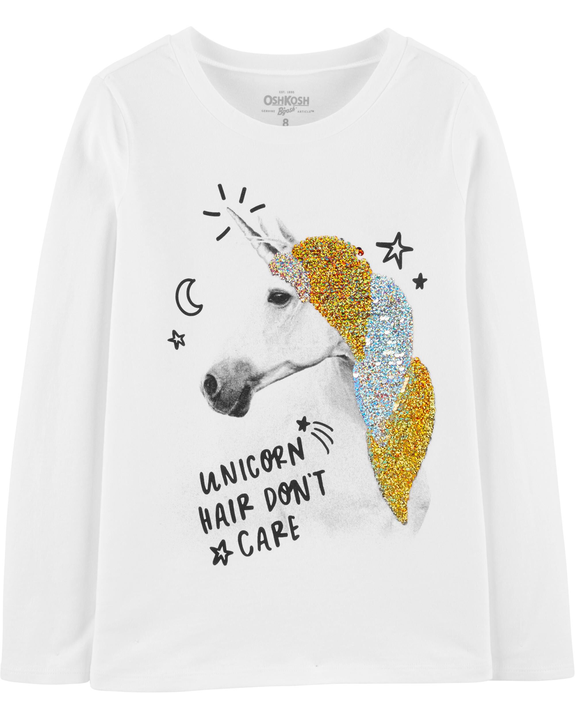 flip sequin unicorn shirt