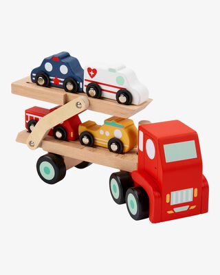 Product image 1 of Toddler Wooden Rescue Car Carrier