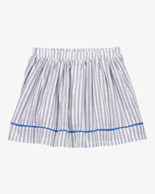Product image 1 of Toddler Striped Linen Look-Alike Pull-On Skort