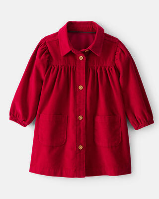 Baby Girl Long-Sleeve Fashion Peacoat - Brown
