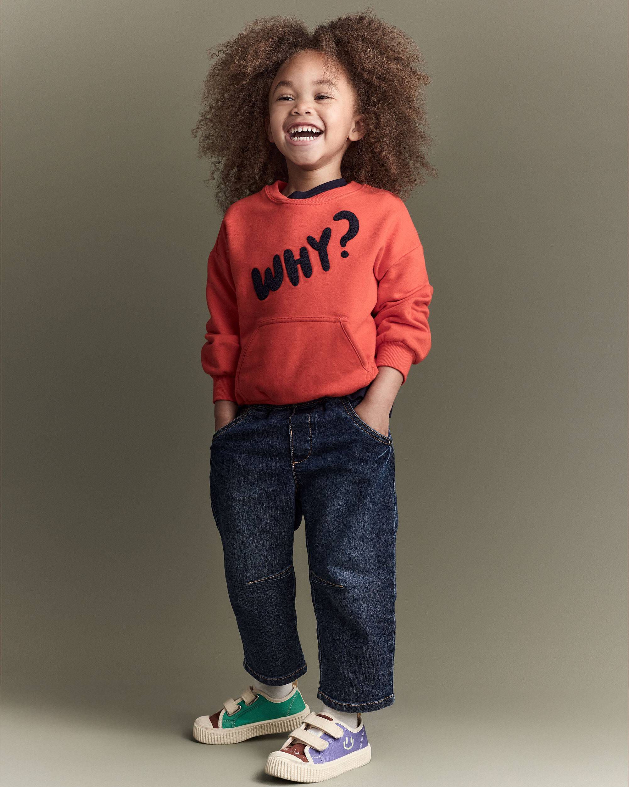 Toddler Barrel Pant Denim - Blue