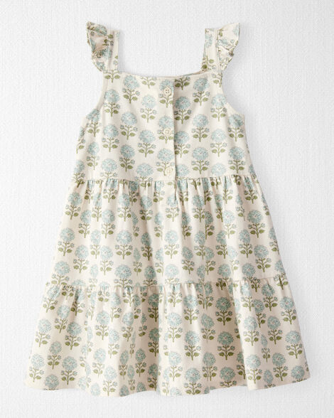 Toddler Organic Cotton Floral-Print Dress