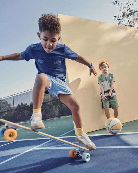  Product image 3 of Kid Short-Sleeve Active Tee - Navy