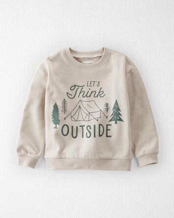 Toddler Think Outside Fleece Pullover Made With Organic Cotton