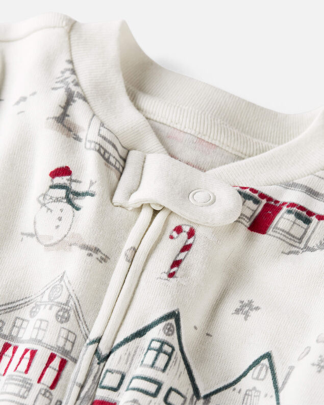 Product image 2 of Baby Organic Cotton Sleep & Play Pajamas in Winter Village
