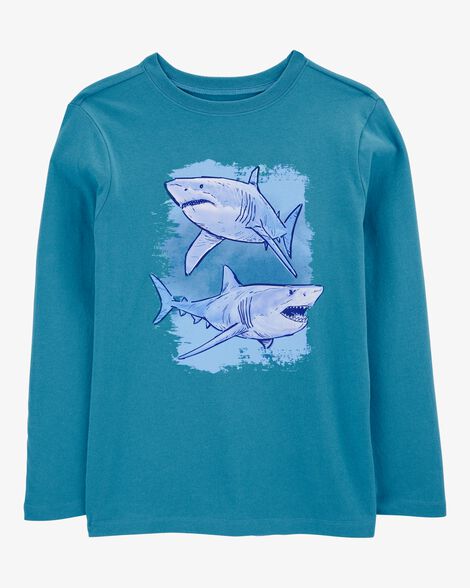  Product image 1 of Kid Shark Long-Sleeve Graphic Tee