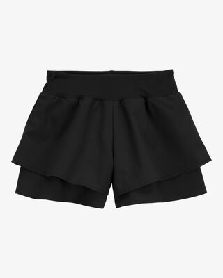 Product image 1 of Kid Flowy Layered Flip Short - Black