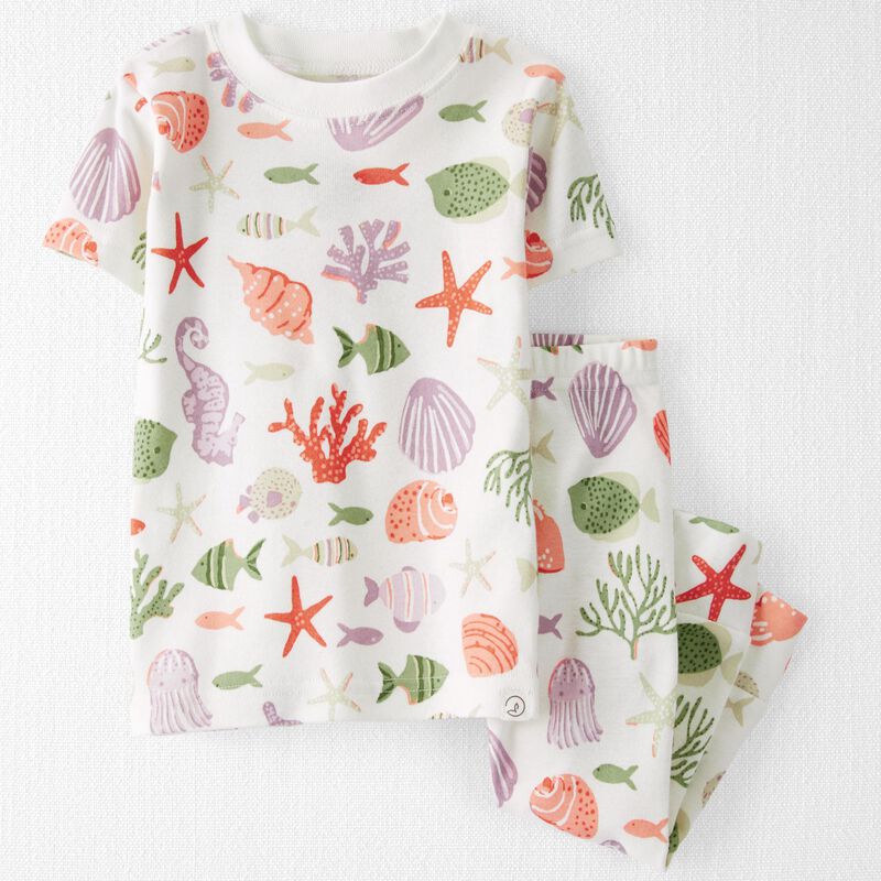 Baby Sea Creatures Print 2-Piece Organic Cotton Sleep Set | carters.com