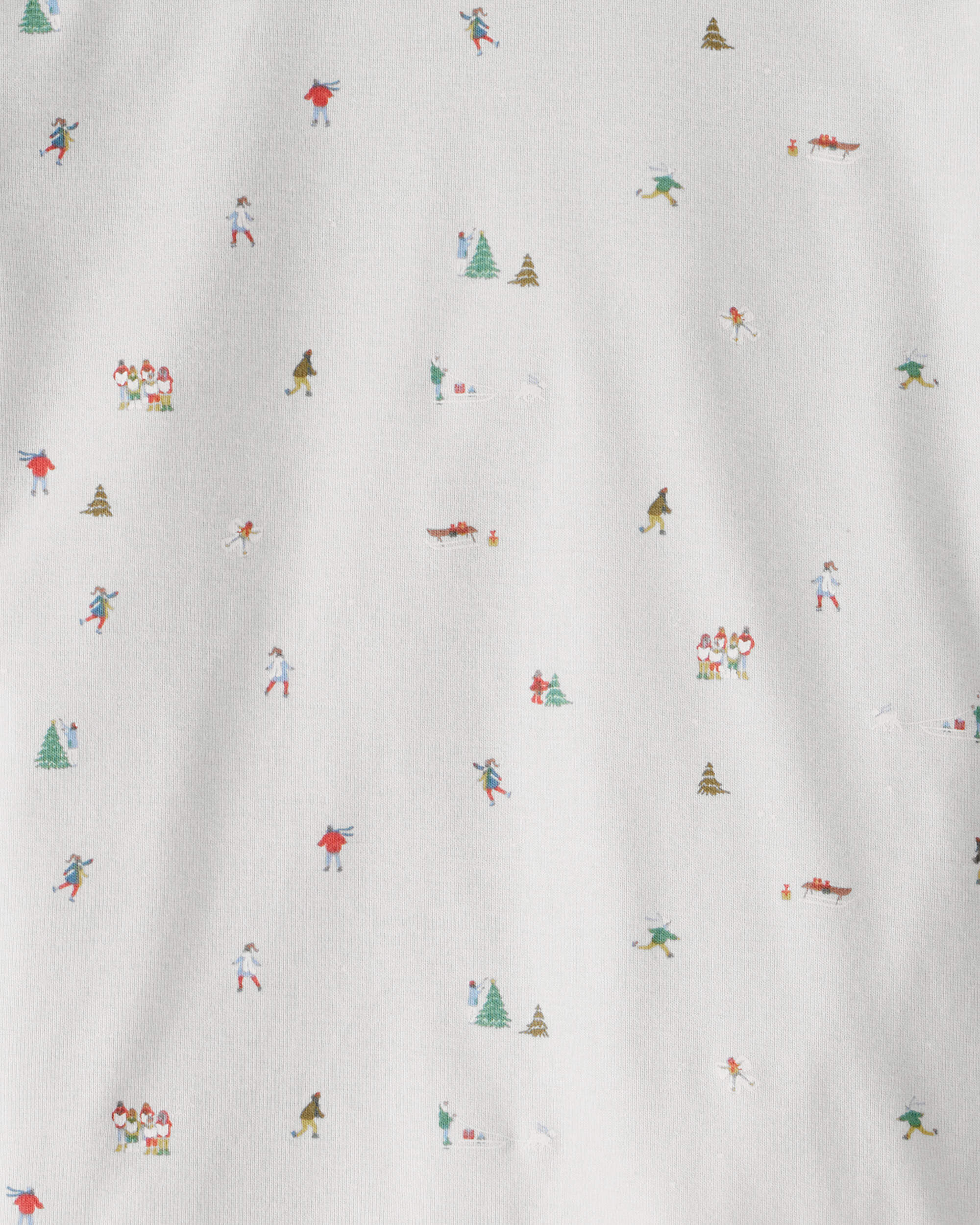 Kid Organic Cotton Pajamas Frosted Trail Print
