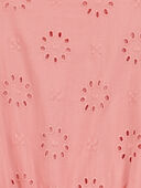 Pink - Kid Eyelet Tie-Front Jumpsuit - Pink, Selected