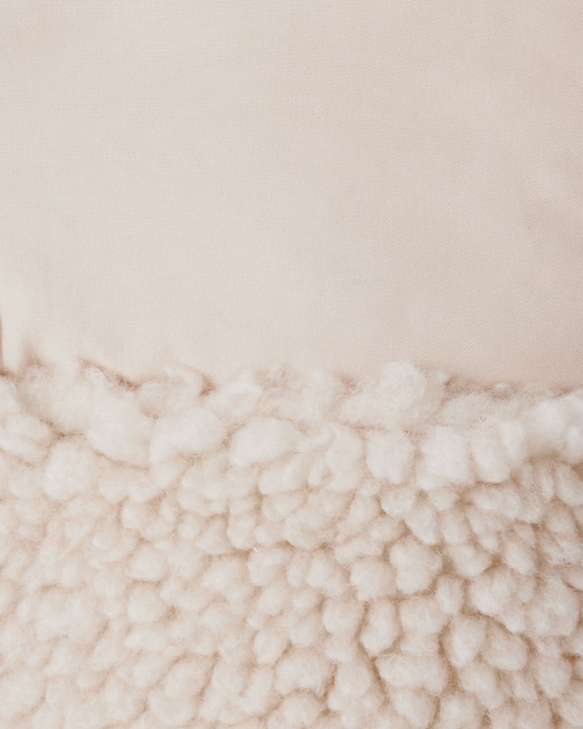 Baby Girl Fleece Vest - Cream