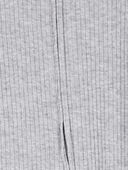 Heather - Baby 2-Way Zip Ribbed Sleep & Play Pajamas, Selected