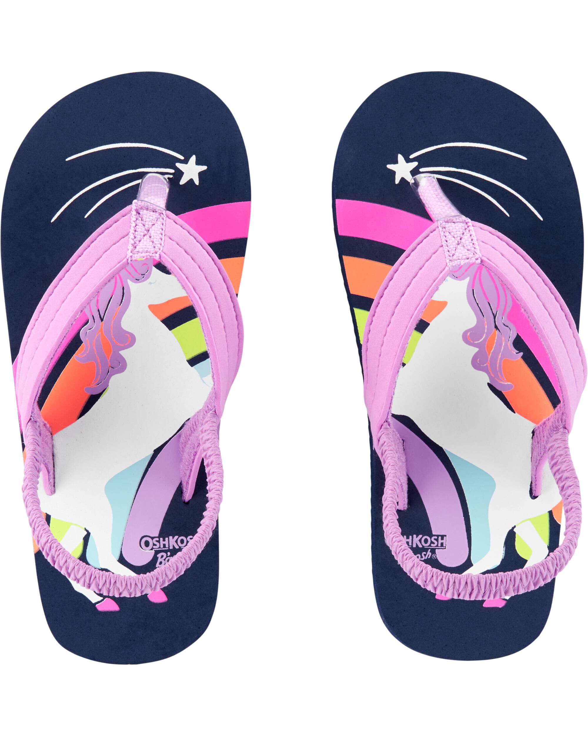 unicorn flip flops