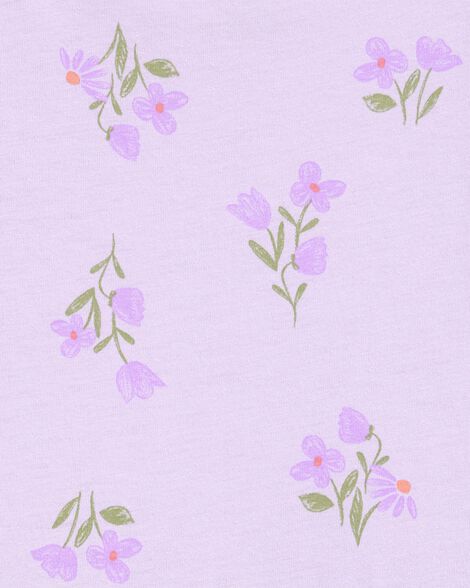  Product image 3 of Toddler Floral Short-Sleeve Dress - Purple