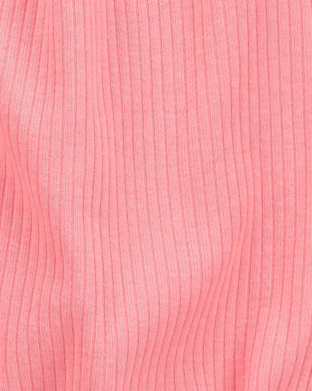 Product image 2 of Baby Girl Cotton Rib Short-Sleeve Romper - Pink
