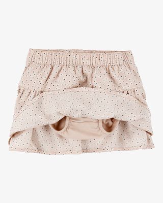 Product image 2 of Baby Floral Pull-On Ruffle Skort - Tan